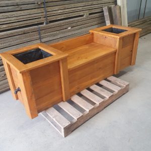 Seat with Planters